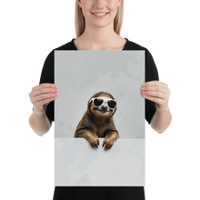 Cool Smiling Sloth Poster Print Art