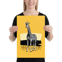 Giraffe Zebra Skin Poster Print Art