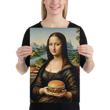 Monalisa Burger Poster Print Art