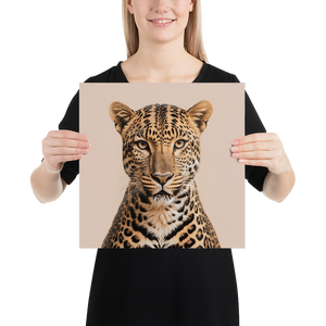 Leopard Potrait Poster Print Art