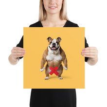 Bulldog X-Tape Yellow Poster Print Art