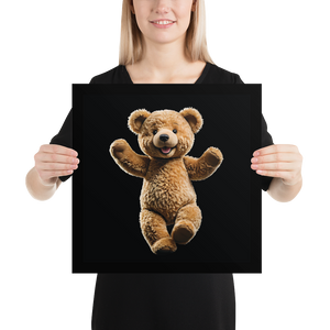 Happy Teddy Bear Poster Print Art