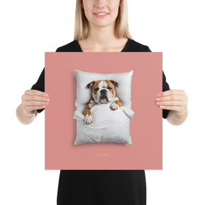 Sleeping Bulldog Poster Print Art