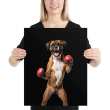 Boxer Boxing Black Poster Print Art