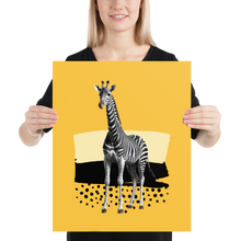 Giraffe Zebra Skin Poster Print Art