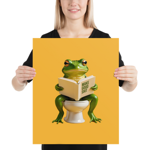 Frog Poop Poster Print Art