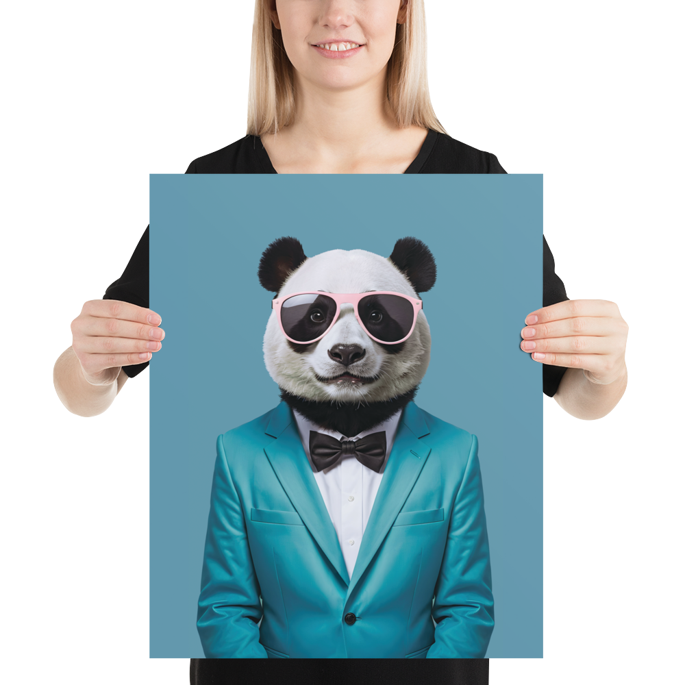 Funky Panda Poster Print Art