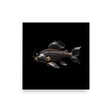 Minimalism Copperplate Art Fish Poster Print Art