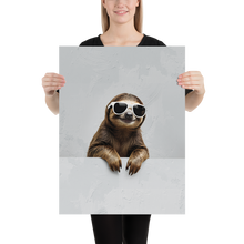 Cool Smiling Sloth Poster Print Art