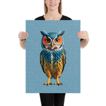 Blue Owl Poster Print Art