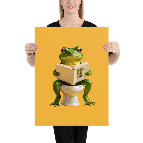 Frog Poop Poster Print Art