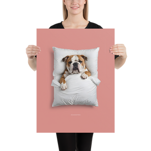 Sleeping Bulldog Poster Print Art