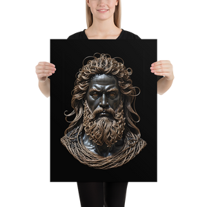 Zeus Copper Wire Sculpture Poster Print Art