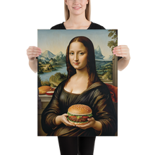 Monalisa Burger Poster Print Art