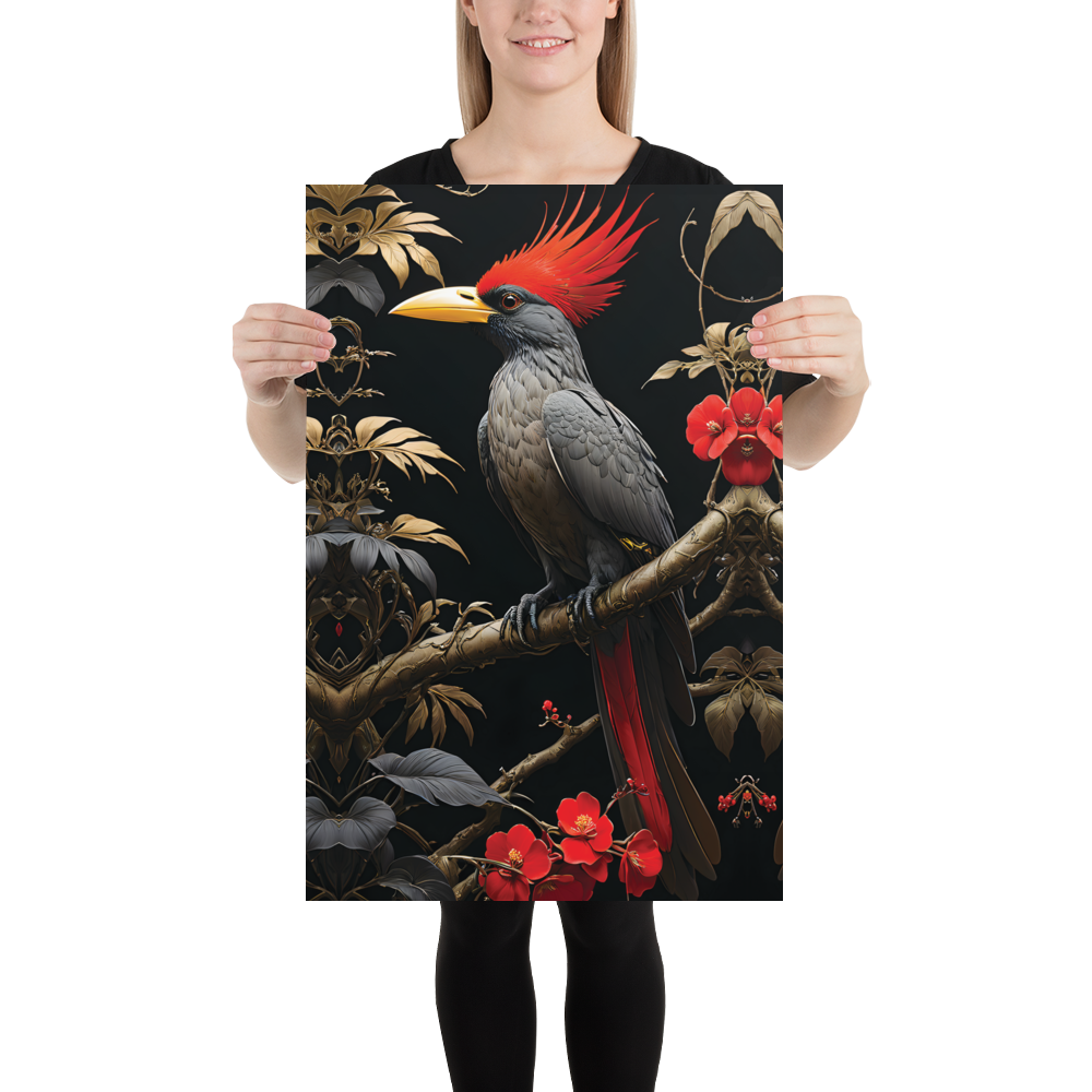 Beauty Tropical Bird Poster Print Art