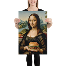 Monalisa Burger Poster Print Art