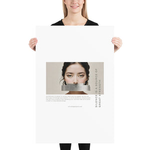 Silence Lao Tzu Poster Print Art