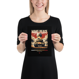 Make Peace Stop War Tank Poster Print Art