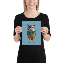 Blue Owl Poster Print Art