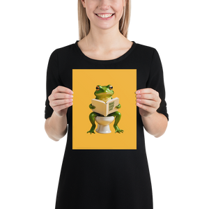 Frog Poop Poster Print Art