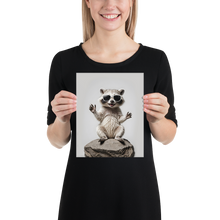 Hello Racoon Poster Print Art