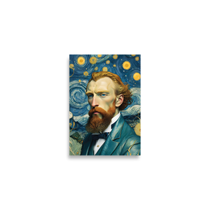 Van Gogh Potrait Painting Poster Print Art