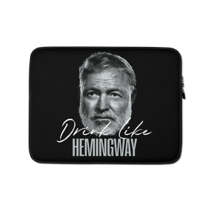 Drink Like Hemingway Portrait Laptop Sleeve