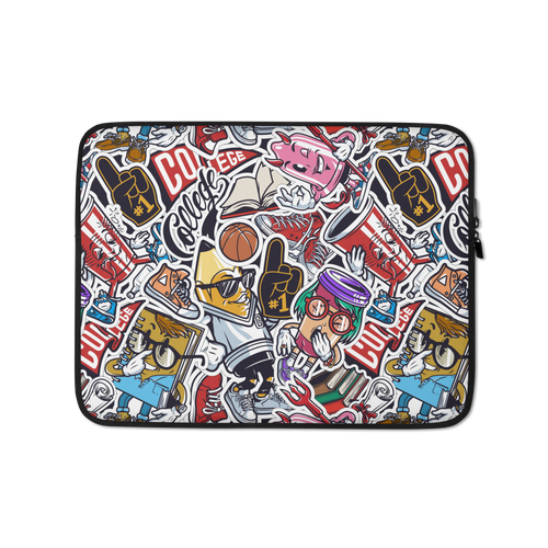 Street Art College Pattern Laptop Sleeve