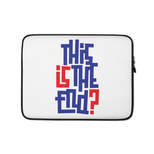 IS/THIS IS THE END? Navy Red Laptop Sleeve