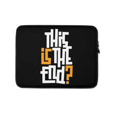 IS/THIS IS THE END? Black Yellow White Laptop Sleeve