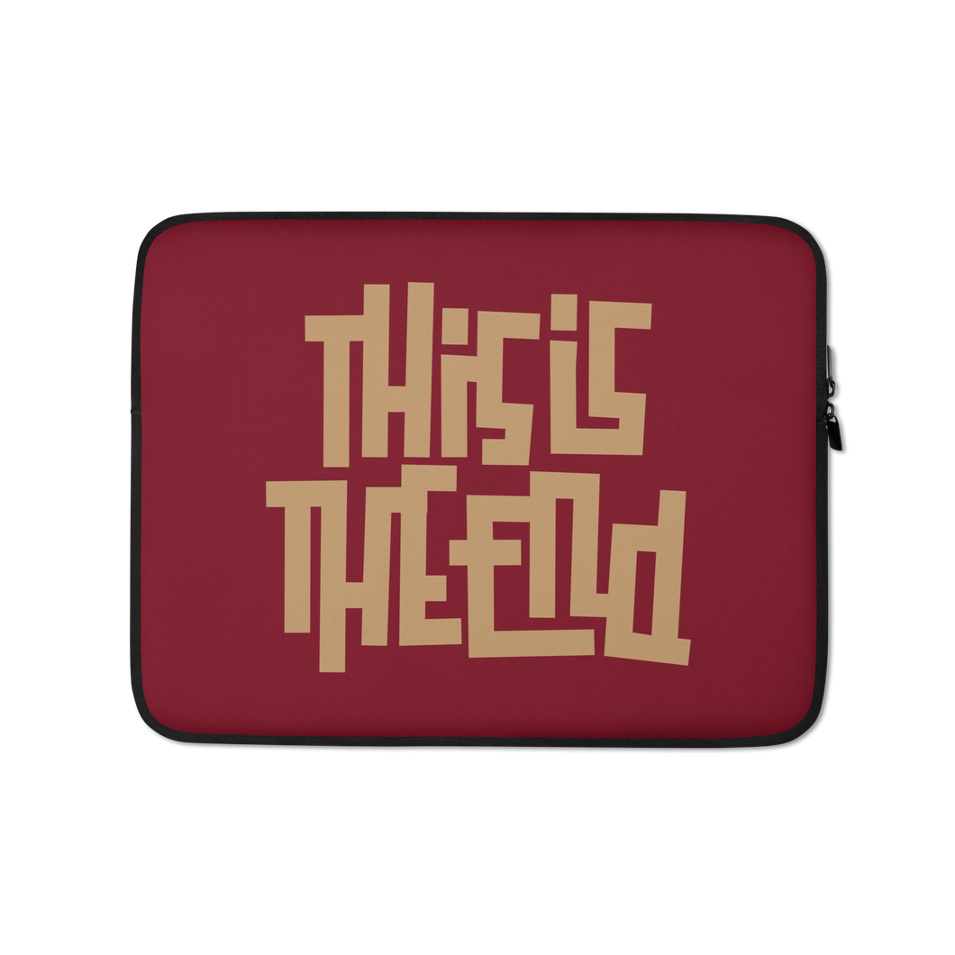 THIS IS THE END? Burgundy Laptop Sleeve