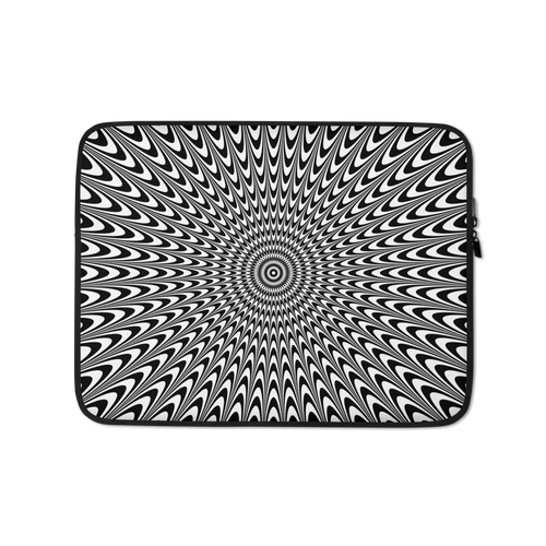 Vertigo Optical Illusion Background Laptop Sleeve