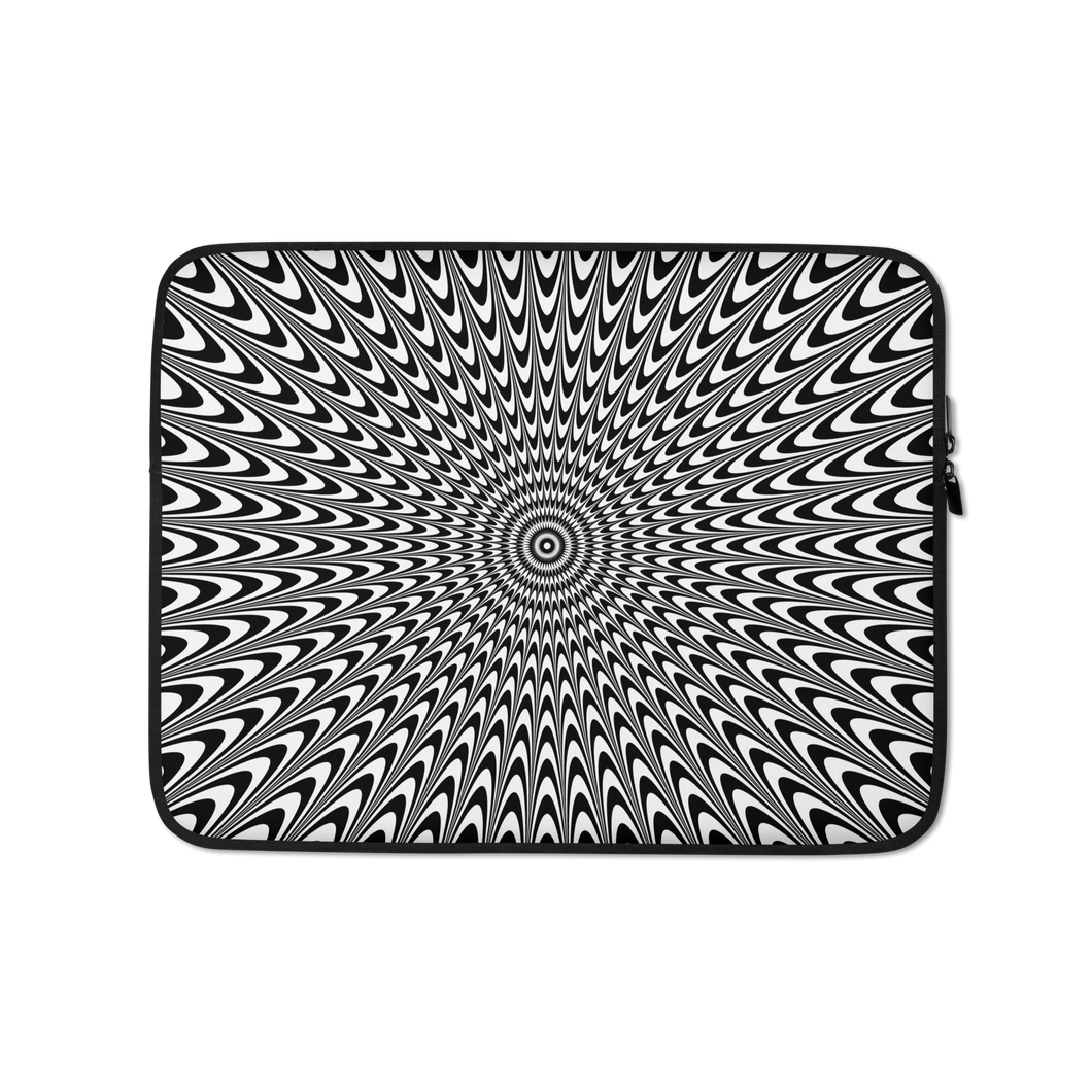 Vertigo Optical Illusion Background Laptop Sleeve