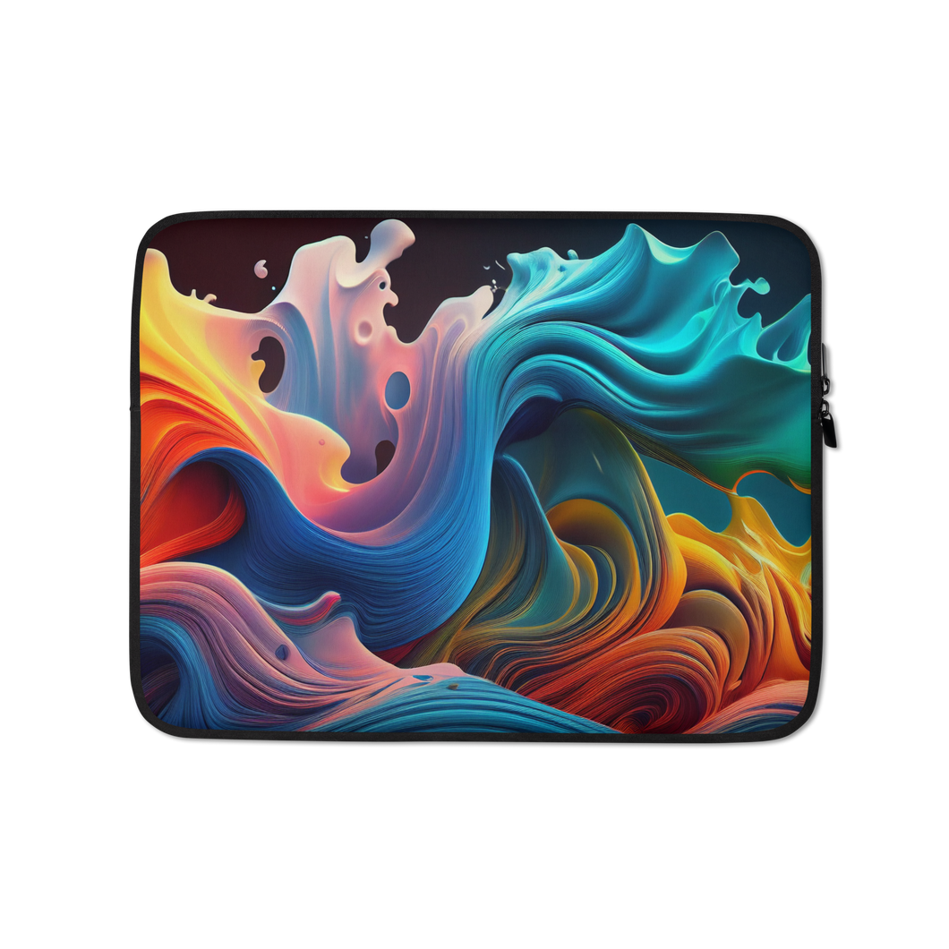 Colorful Swirl Background Laptop Sleeve