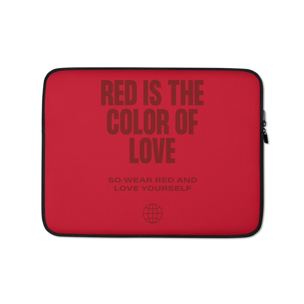 Red is the color of love Laptop Sleeve