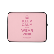 Keep Calm and Wear Pink Laptop Sleeve