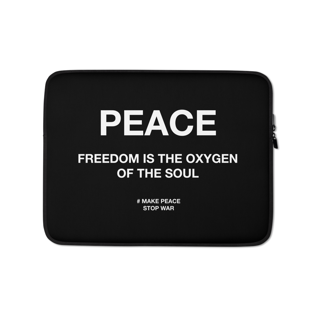 Freedom is the oxygen of the soul Laptop Sleeve