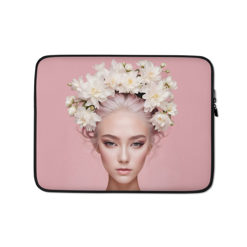 Pink Female Art Laptop Sleeve