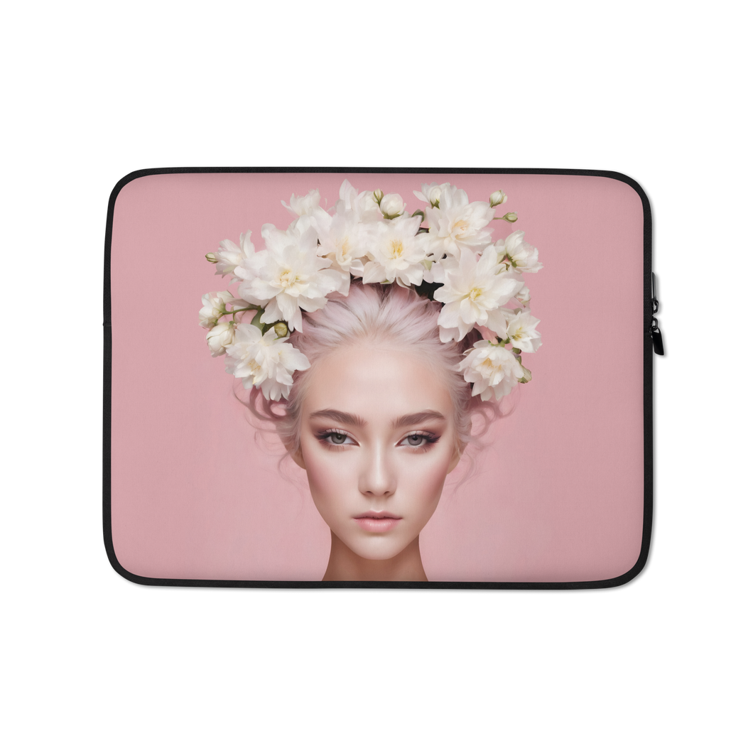 Pink Female Art Laptop Sleeve