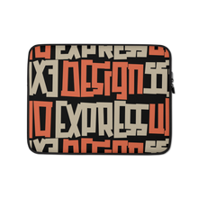 Design Express Typography Pattern Laptop Sleeve