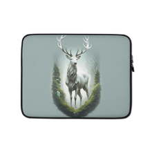 Green White Deer Laptop Sleeve