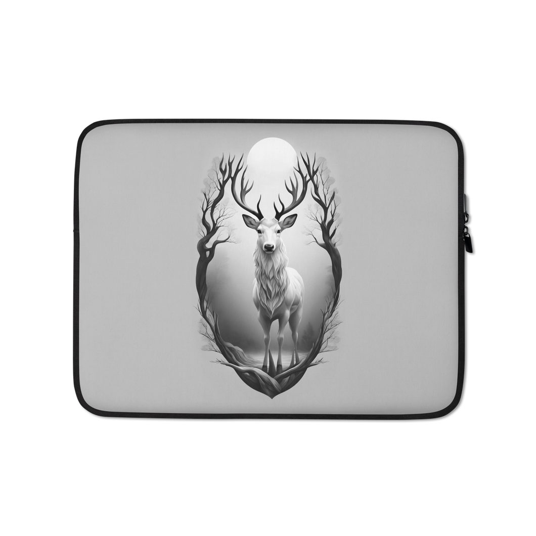 The Grayscale Deer Laptop Sleeve