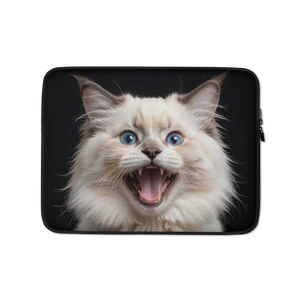 Angry Ragdoll Kitten Laptop Sleeve