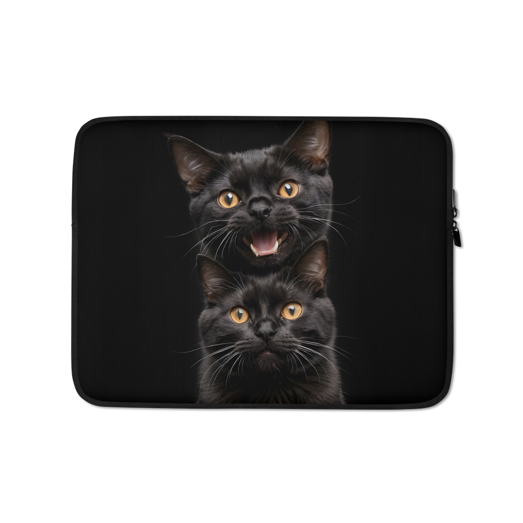 Two Black Cats Follows Laptop Sleeve