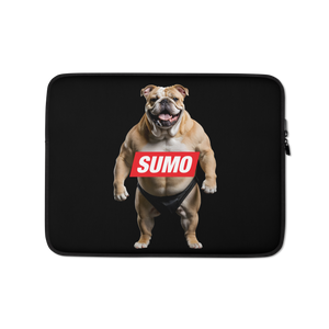 Sumo Bulldog Black Laptop Sleeve