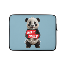 Keep Smile Blue Panda Laptop Sleeve