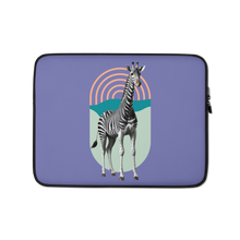 Giraffe Zebra Purple Laptop Sleeve