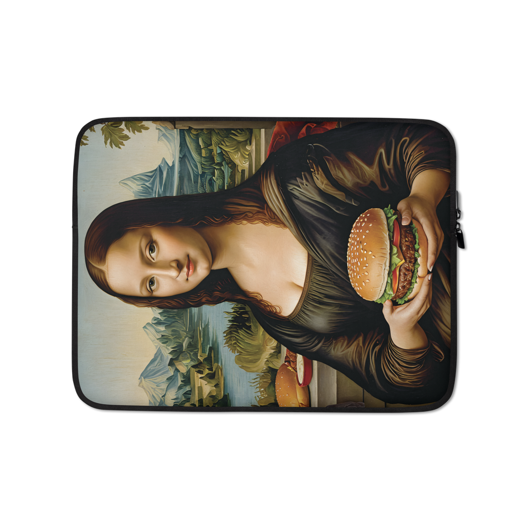 Monalisa Burger Laptop Sleeve