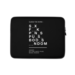 Guess The Word (Funny) Laptop Sleeve