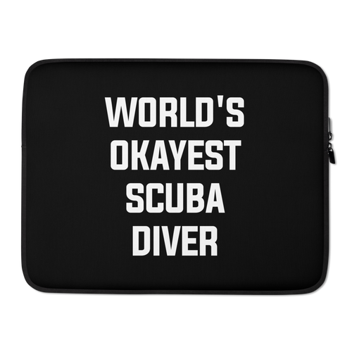 World's Okayest Scuba Diver Laptop Sleeve